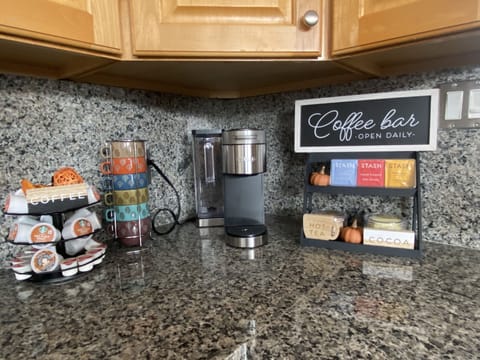 Coffee/tea bar - ready when you are!