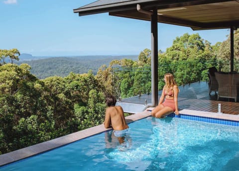 Infinity pool with sweeping hinterland and ocean views, the perfect place to relax, unwind, and take it all in.
