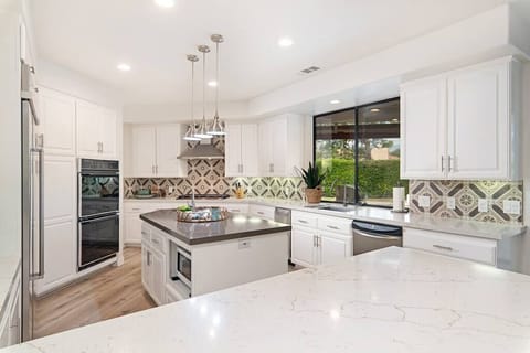 The newly remodeled kitchen is one of our favorite spots in the house.