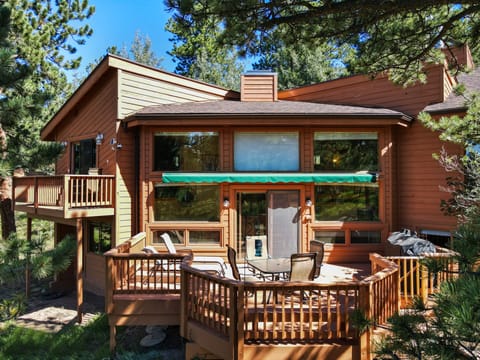 Green Electric Awning for Main Patio