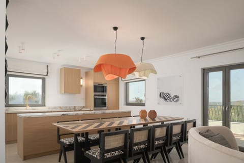 First Floor open plan kitchen-dining area.
