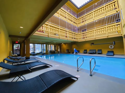 Indoor pool, seasonal outdoor pool
