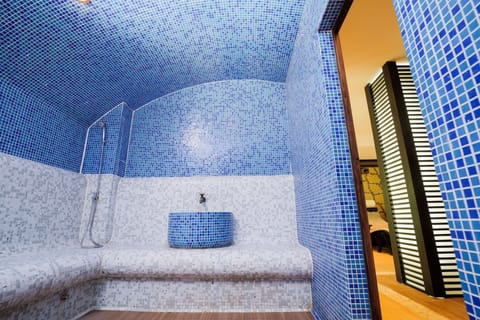 Sauna, steam room, deep-tissue massages, sports massages, massages