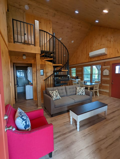 Looking in from the front door.