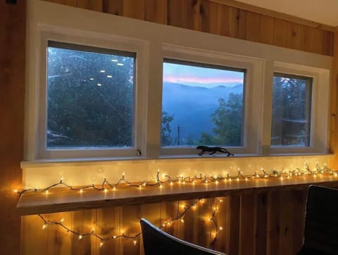 View at sunset from the living room