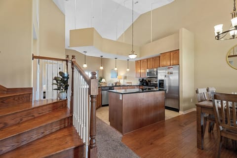 Stairs leading to the upper level