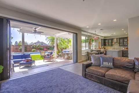 Family Room with La Cantina doors to backyard