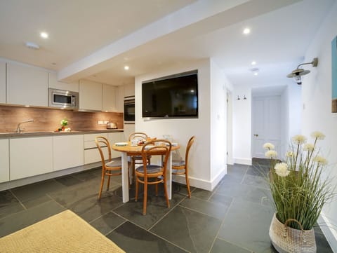 Open plan kitchen, dining and living area