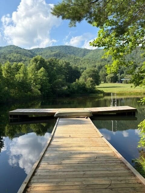 Whippoorwill Lake Dock - Photo of the accessible lake dock for Whippoorwill Lake cabin.
