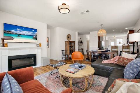 Open spacious floor plan with ocean views.