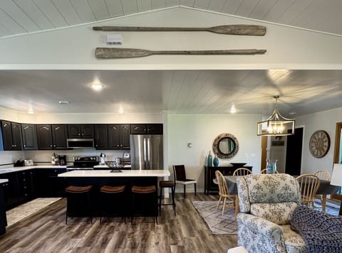 Big kitchen, plenty of counter space, stainless appliances & all the essentials