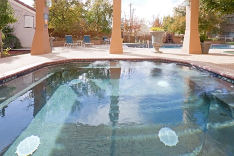 Take a dip in the hot tub.