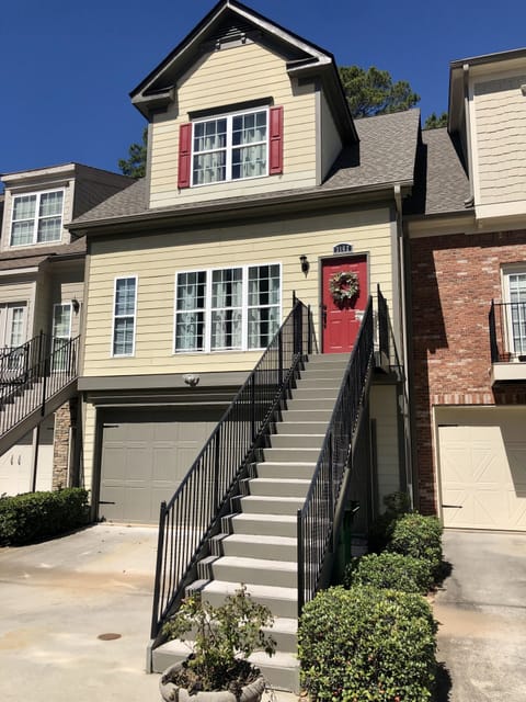 Guests entry is on top of the stairway