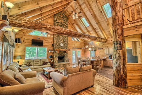 Wide View of Great Room, from Entrance Door, Rocky View Lodge