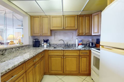 Take a break from the beach and grab a meal in the fully equipped kitchen