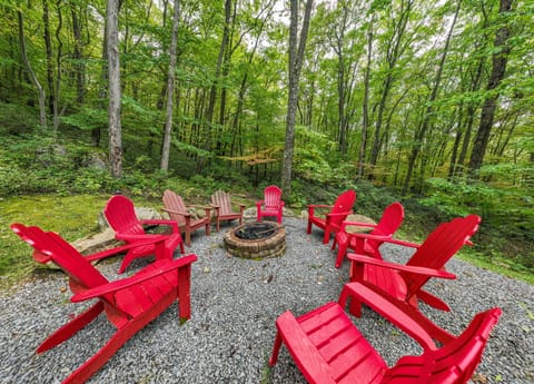 Spacious fire pit area; create lasting memories