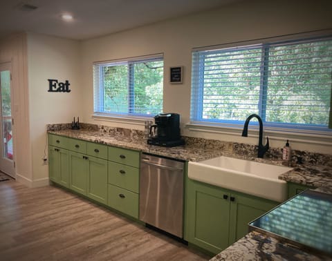 Combo Keurig/Drip coffee maker plus a selection of leaded and unleaded options.