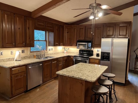Kitchen ready for cooking and gathering!