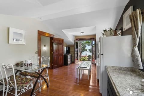 Balcony in living area has a beautiful lakeview