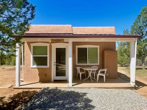 The Stick Casita is not far away. It has one bedroom and a kitchenette.