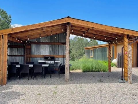 Dining pavilion next to the Ranch House. 