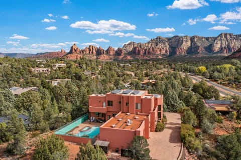 Nestled against breathtaking mountain backdrops