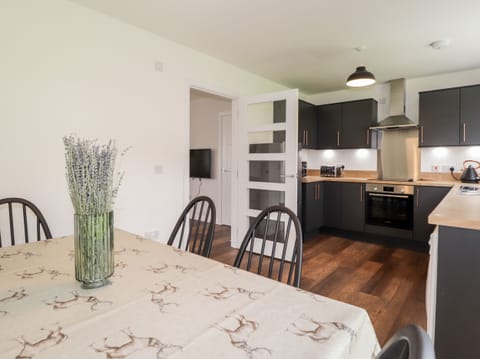 Fridge, dishwasher, electric kettle, toaster