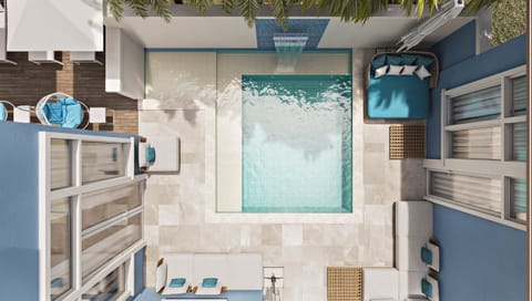 Relax year round in the heated sparkling pool