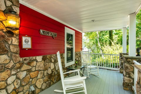 Relax and enjoy the peaceful surroundings from a Rocking Chair on the Front Porch