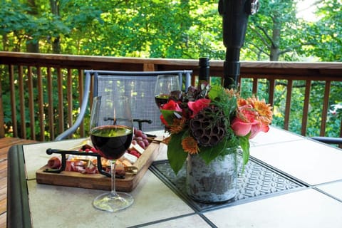Happy hour on the back patio