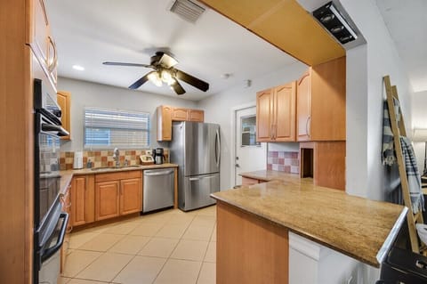 Updated spacious kitchen