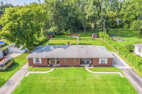 Unique Brick Duplex on 1 Acre lot in prime Shelby Township location