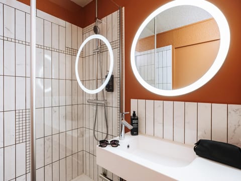 Desk, blackout drapes, soundproofing, iron/ironing board