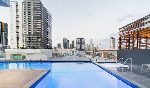 Huge resort style pool in complex with resort facilities