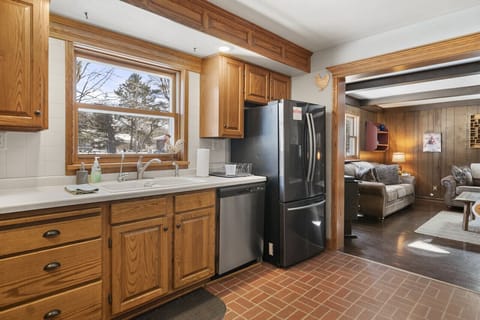 The kitchen has nearly all of the tools and utensils you need to cook for your whole group! We recently updated the appliances.The kitchen has nearly all of the tools and utensils you need to cook for your whole group! We recently updated the appliances.