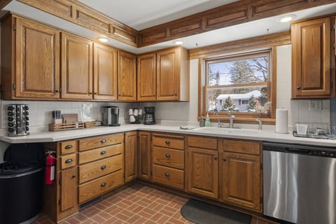 The kitchen has nearly all of the tools and utensils you need to cook for your whole group! We recently updated the appliances.The kitchen has nearly all of the tools and utensils you need to cook for your whole group! We recently updated the appliances.