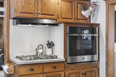 The kitchen has nearly all of the tools and utensils you need to cook for your whole group! We recently updated the appliances.The kitchen has nearly all of the tools and utensils you need to cook for your whole group! We recently updated the appliances.