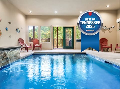 Our private indoor heated pool sits at 85 degrees year round.