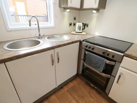 Fridge, dishwasher, electric kettle, toaster