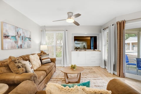 Living room with flat screen TV