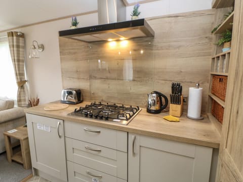 Fridge, dishwasher, electric kettle, toaster