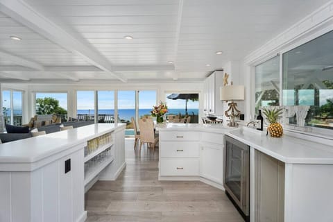 Main house's first-floor entertaining bar area for social gatherings and enjoyable moments.