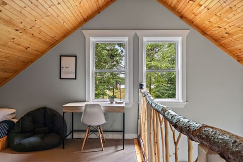 A perfect place to work - overlooking the quiet lake