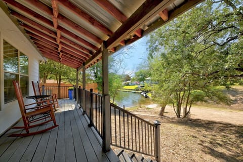 Rocking chairs across the back porch