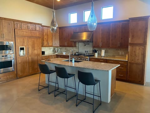 large chef's kitchen