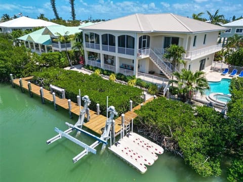 Relax poolside or soak in the hot tub after a day on the water.