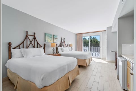 Studio space with 2 queen beds (sleeps 4)