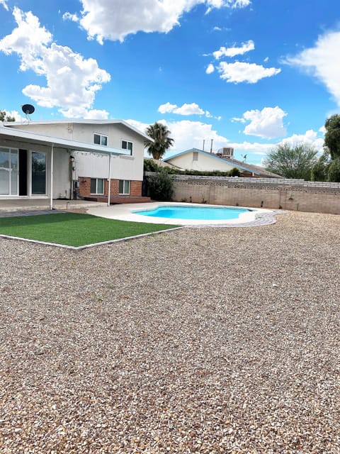 Back Yard with Pool.