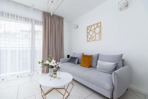 Living room with coffee table.