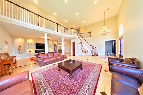 Stunning Chandelier Living Room